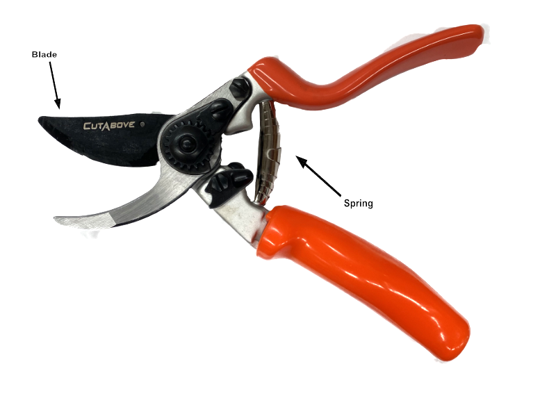 Rotating Handle Bypass Secateurs - NEW model - Spares